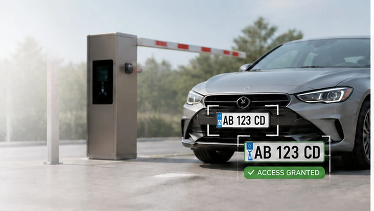 License plate recognition at the gate