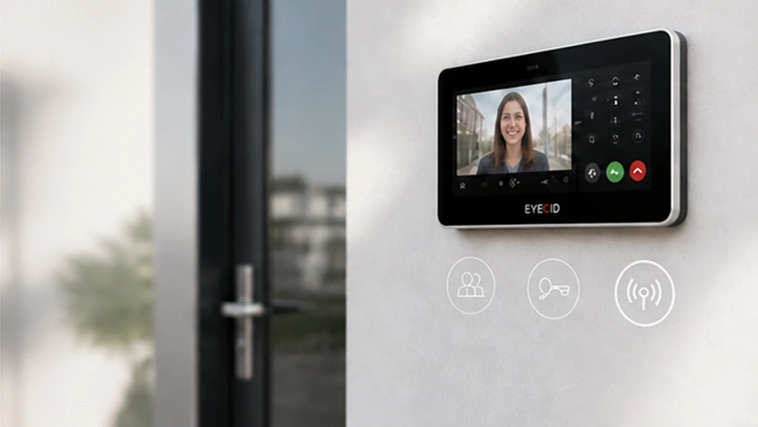 EYECID indoor monitor with video call